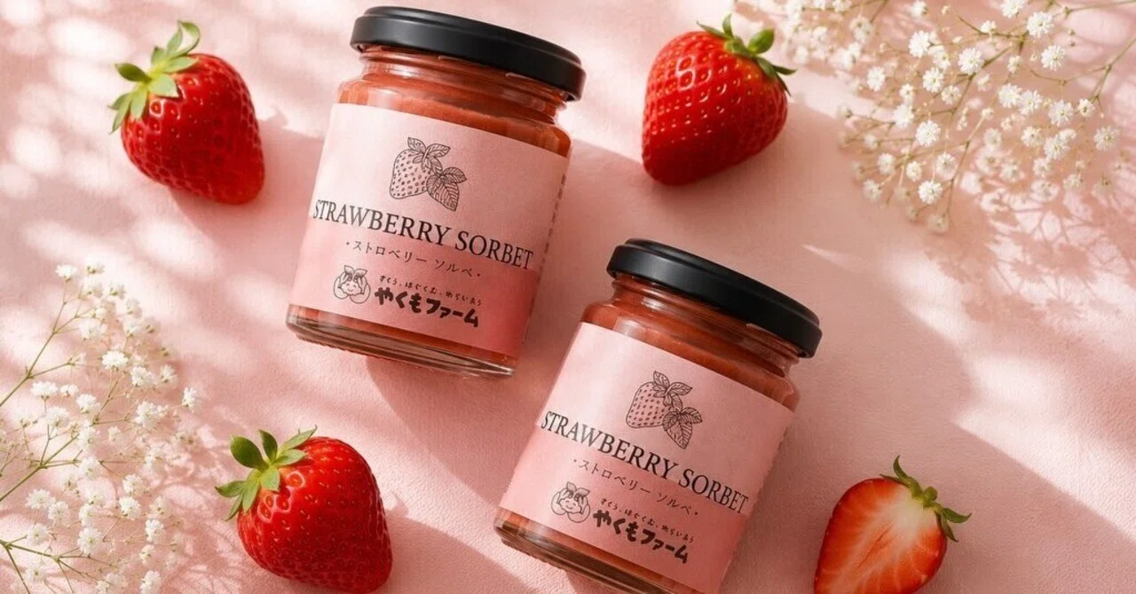 新商品】やくもファームのいちごソルベ🍓｜やくもファーム公式