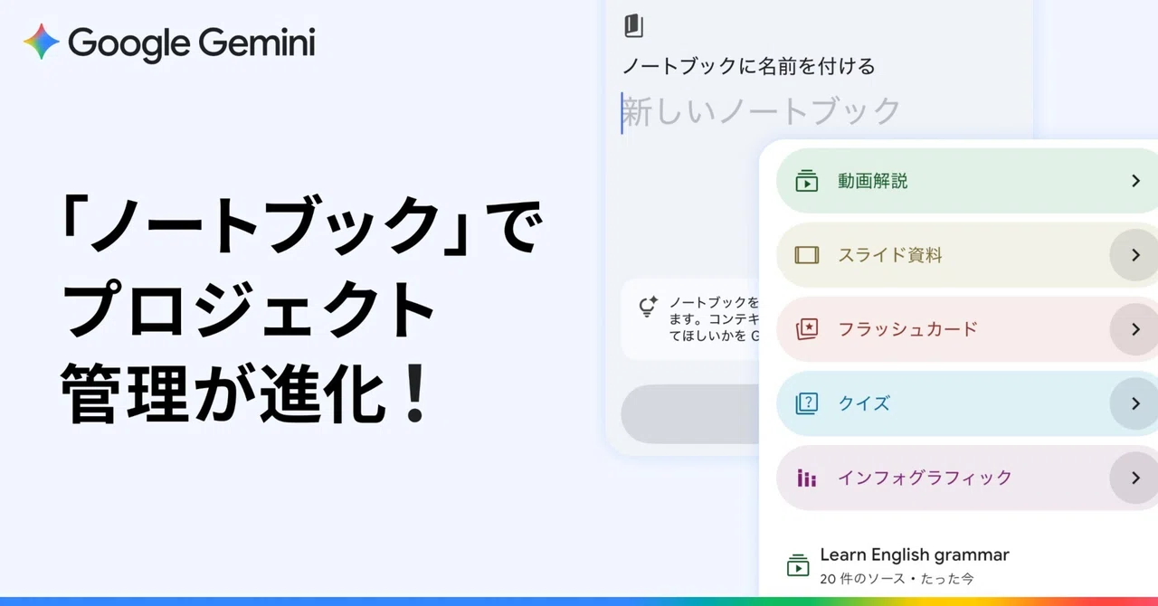 プロジェクト管理や資料整理が進化。「ノートブック」の使い方・活用