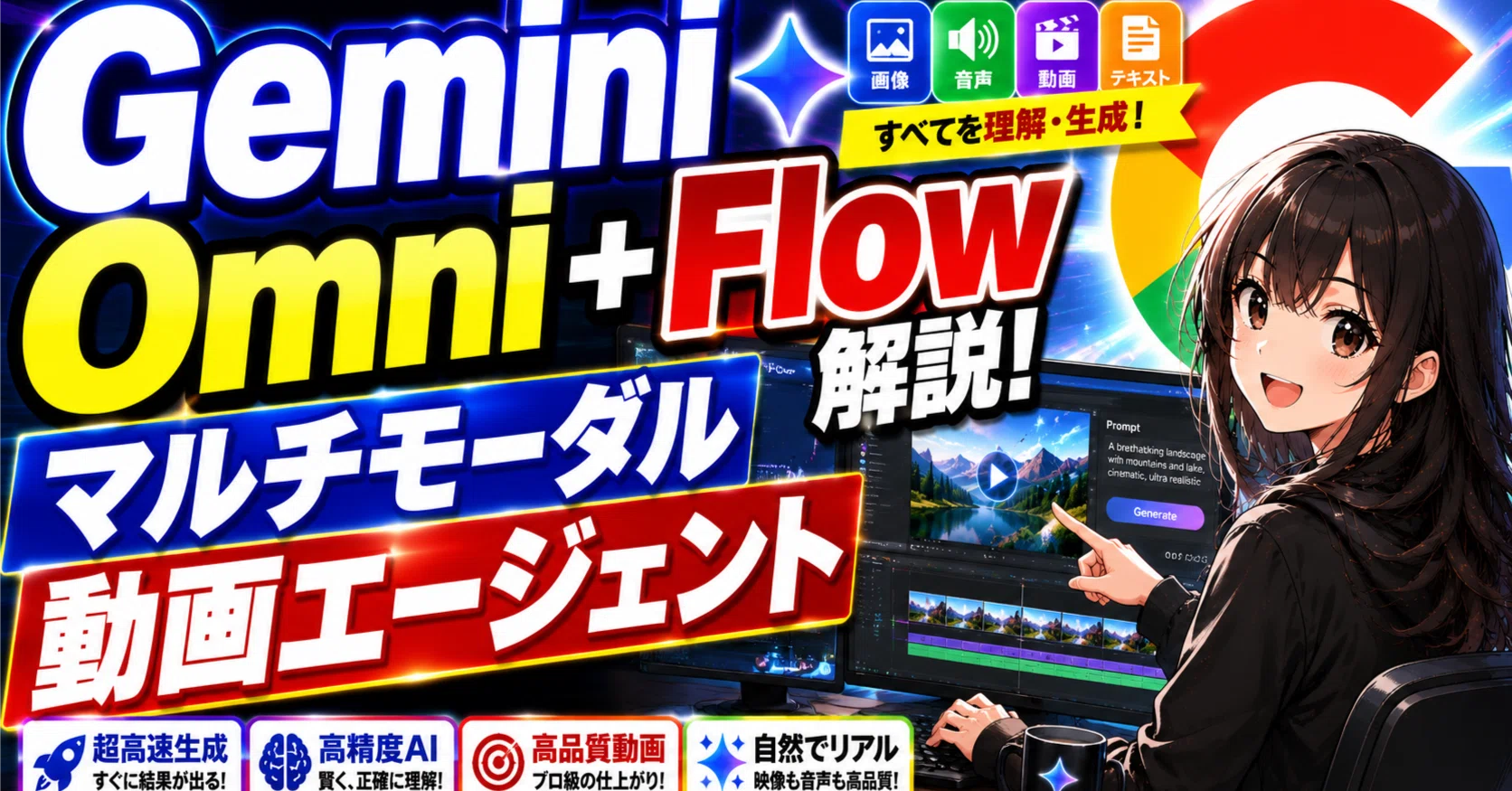 Gemini Omniが変えるAI動画制作｜Flowは“編集画面”から“共創スタジオ