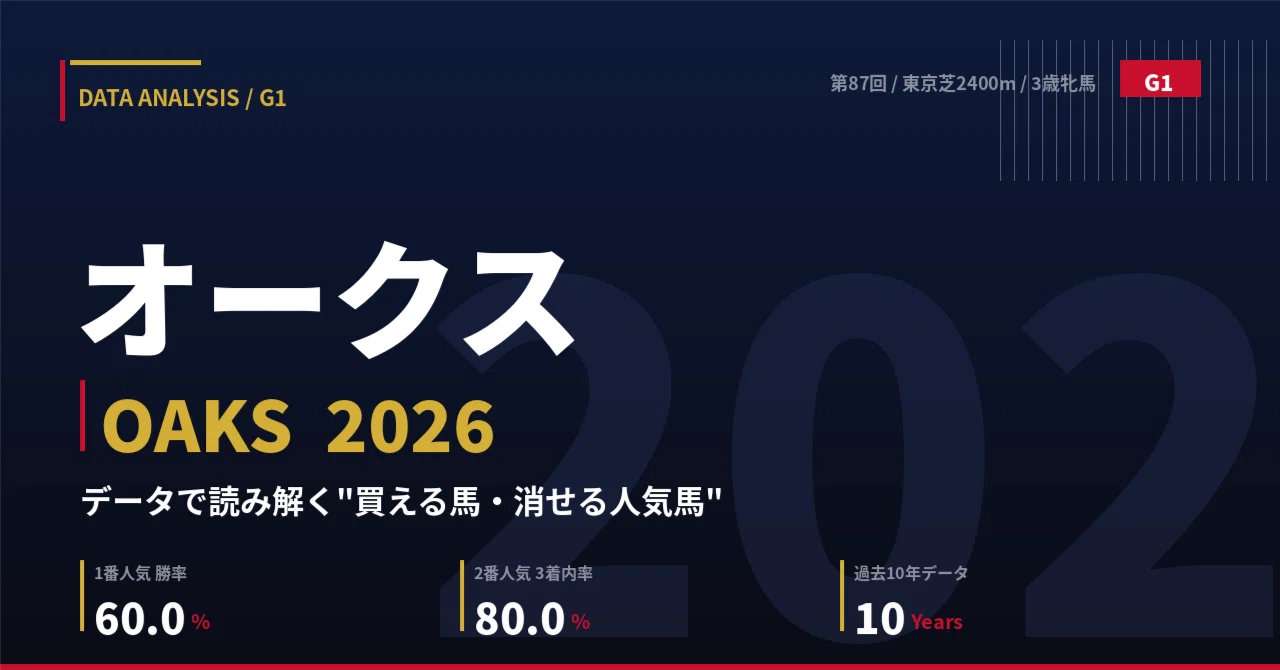 オークス2026】データで読み解く