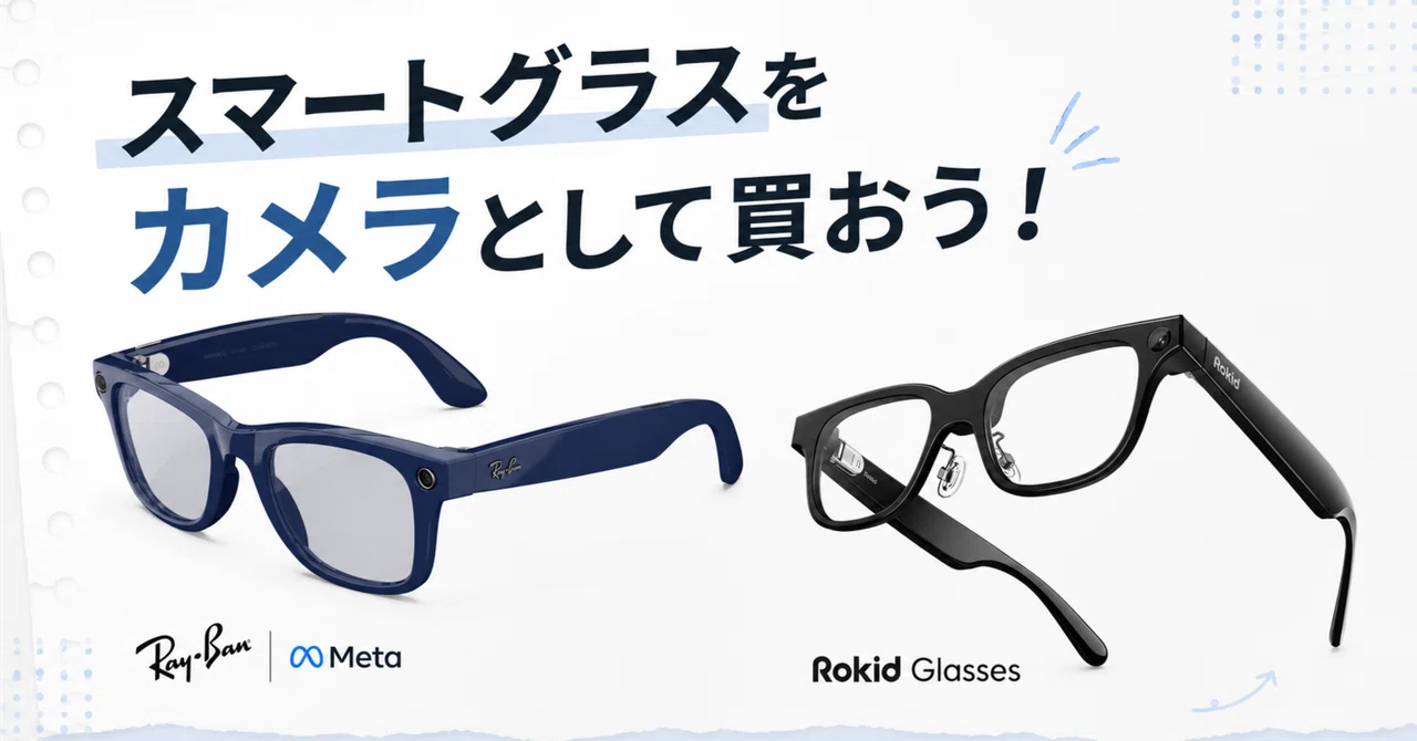 Choosing smart glasses as a camera
