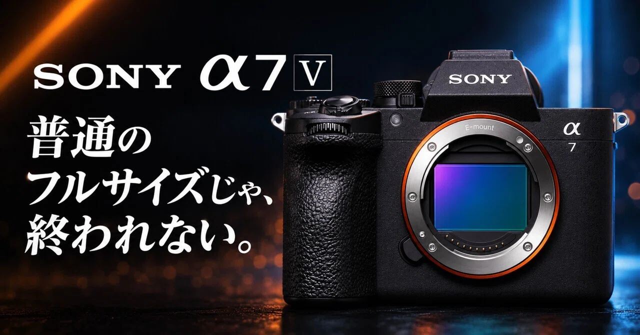 SONY α7 Vは“普通のフルサイズ”じゃない。これ、もうベーシック機の顔