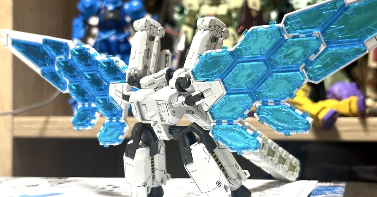 HG ガンダムF00/E グラスフェザー装備 制作⑤｜グラスフェザーユニット