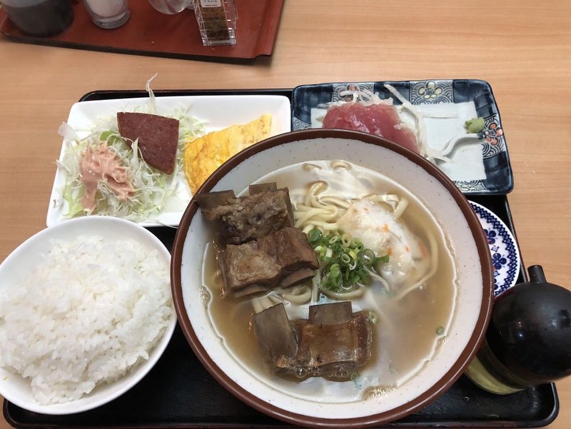 ソーキそば定食