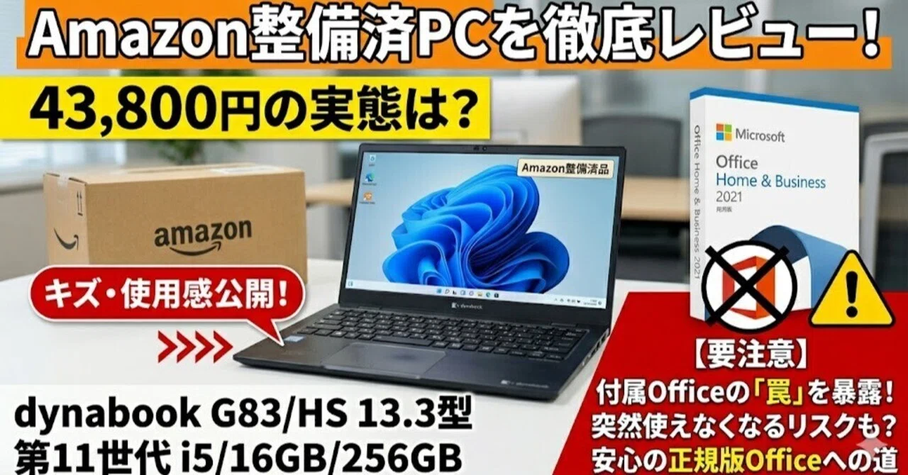 Learned from PC Support] The Trap of Amazon Renewed PCs! How to
