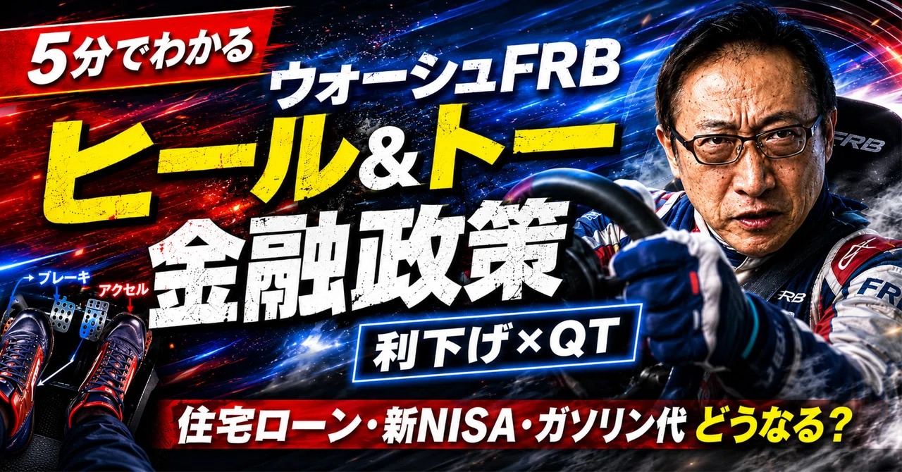 ウォーシュFRBのヒール＆トー金融政策