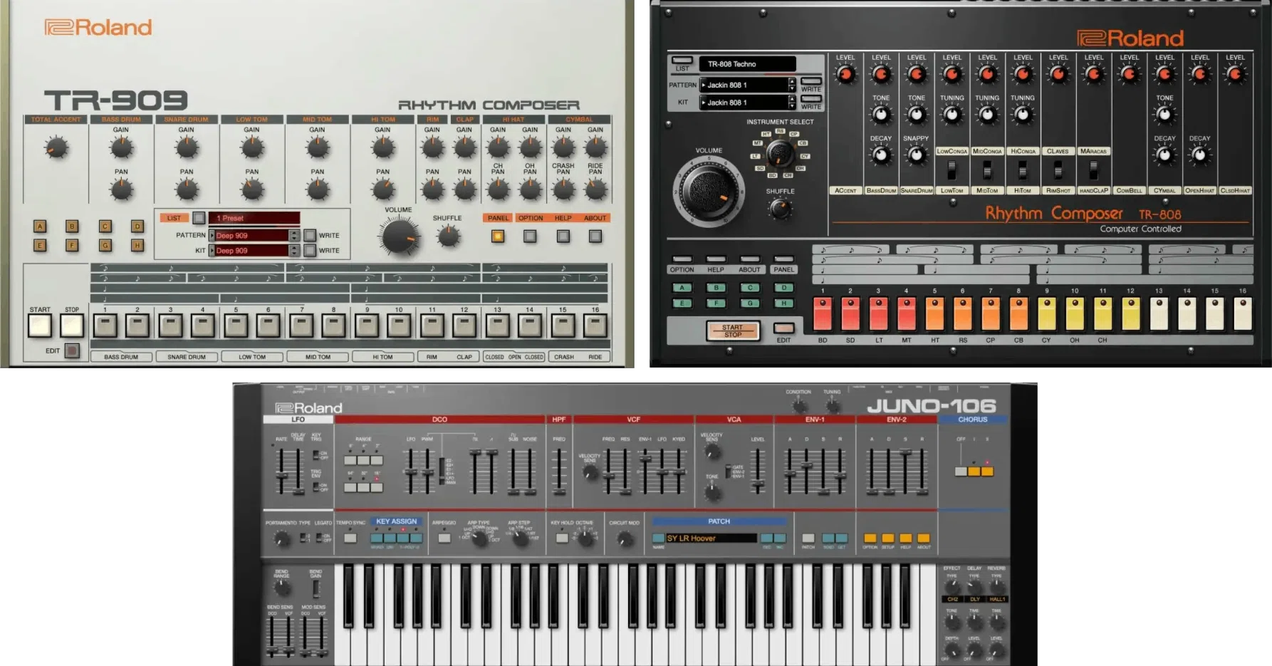 Roland Legends Bundleで迷う人へ。808・909・JUNO-106の3つだけで曲の