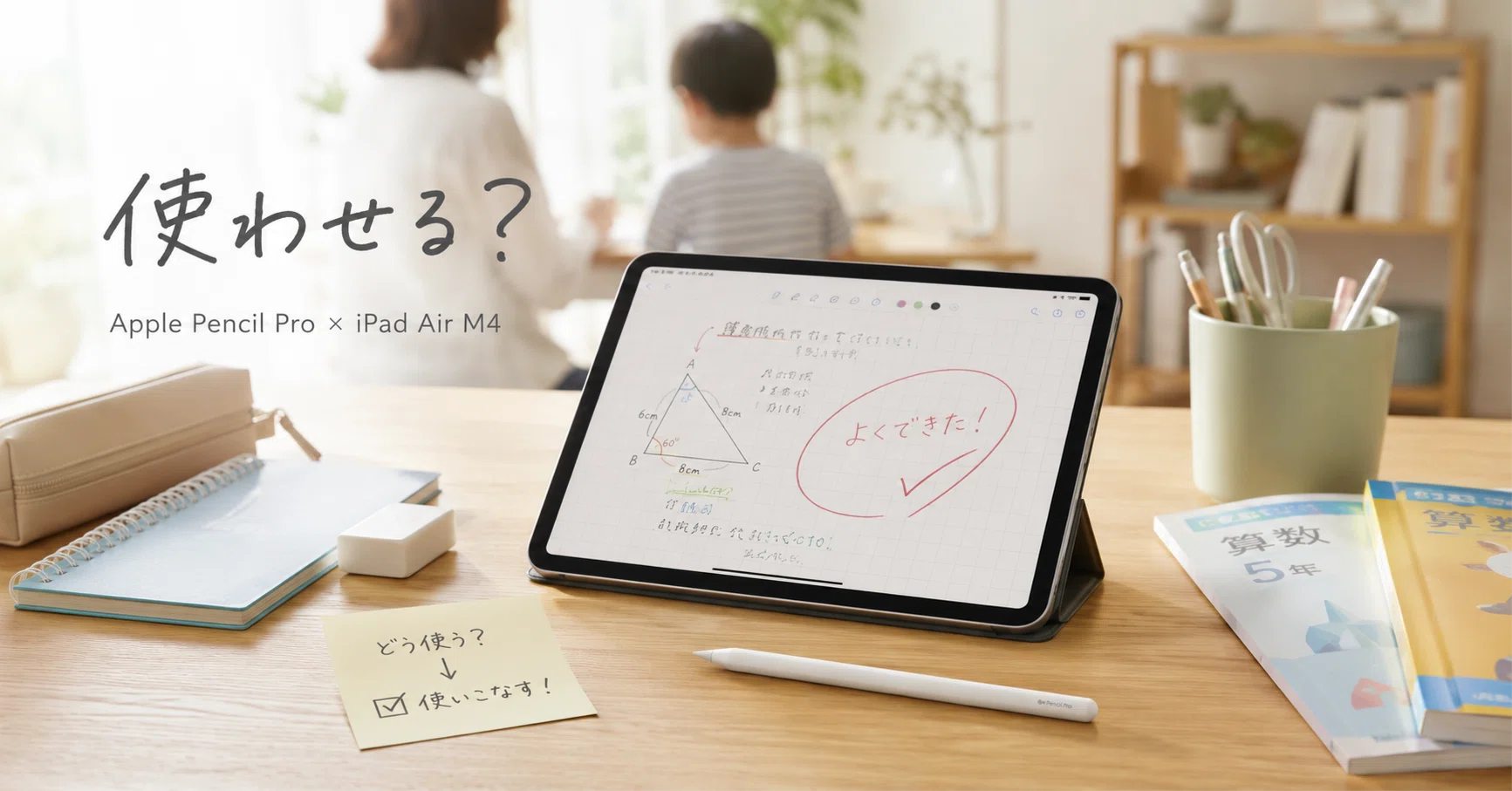Apple Pencil Proを「子どもの勉強に使わせる」か迷った40代が、iPad