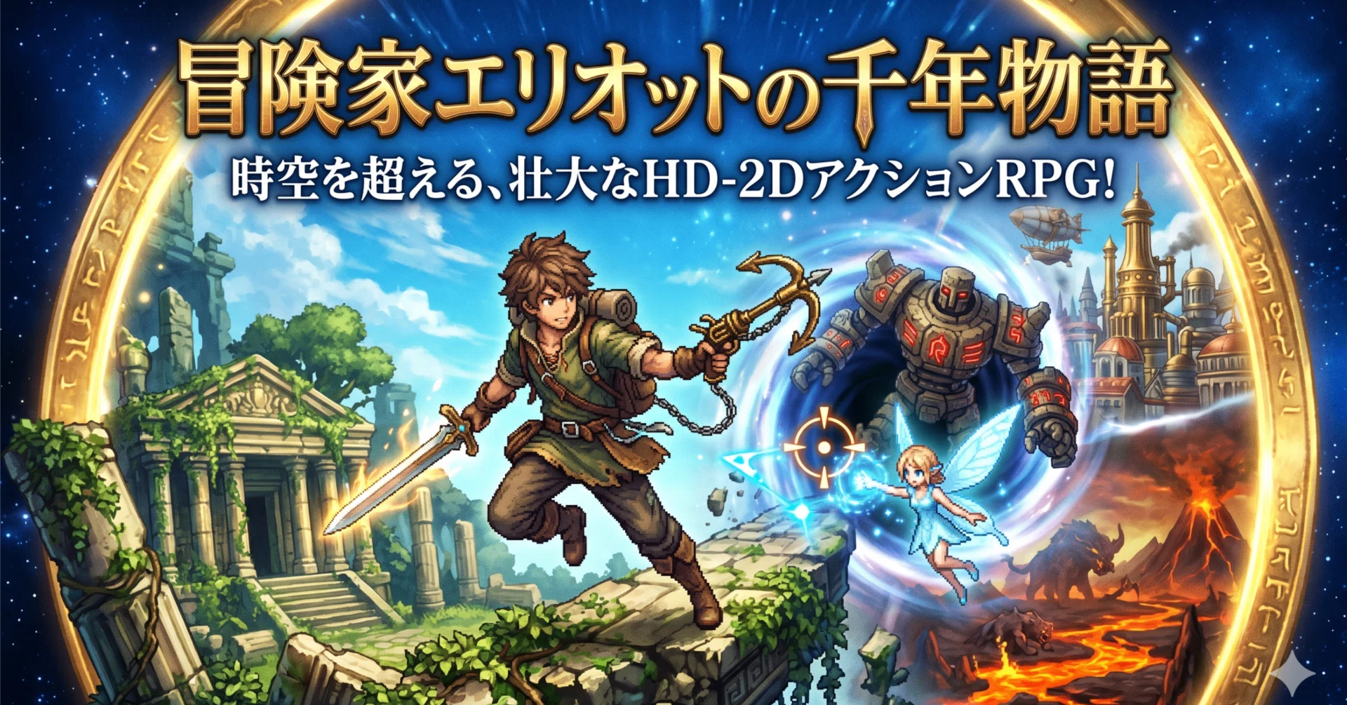 今注目のゲーム 冒険家エリオットの千年物語。 スクエニやれるのかって