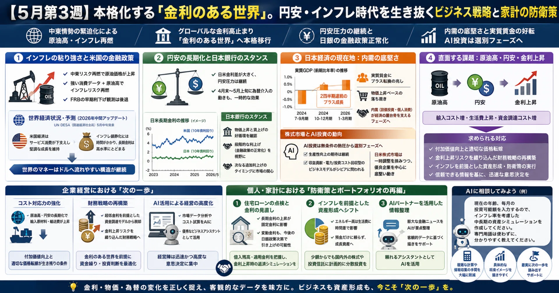2026年5月】本格化する「金利のある世界」。円安・インフレ時代を
