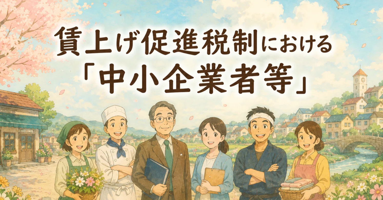 法人税法・所得税法・消費税法における主な「主体」の定義／賃上げ促進