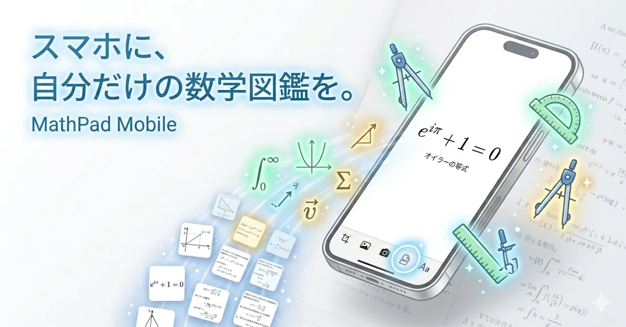 生成AIの解説を「写真」にして持ち歩く。スマホ特化型ノートアプリ『MathPad Mobile』を開発・全公開 ── AI×スマホで極上の問題 ...