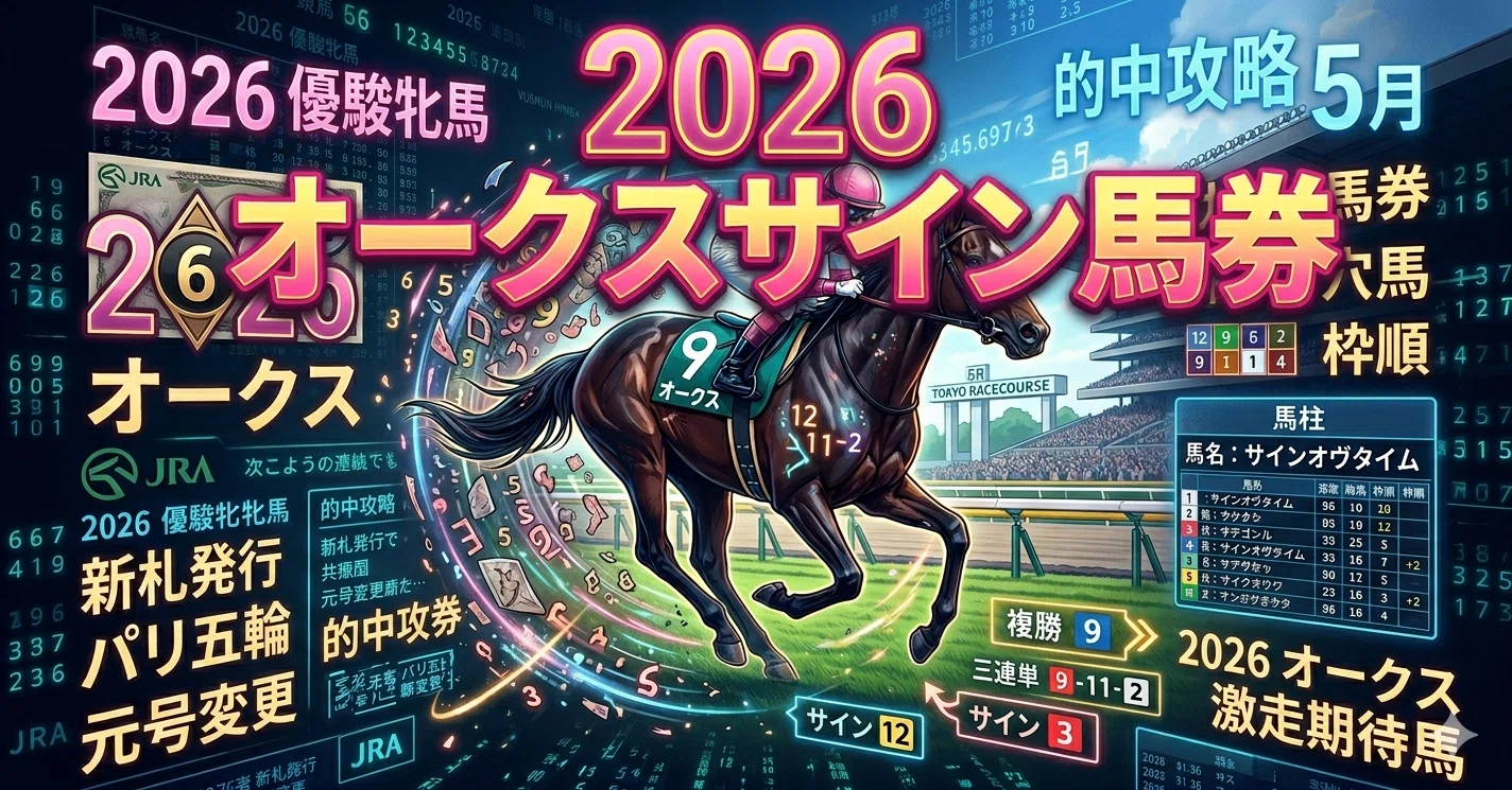 2026年オークス（優駿牝馬）のサイン・オカルト馬券を徹底解剖！常識を