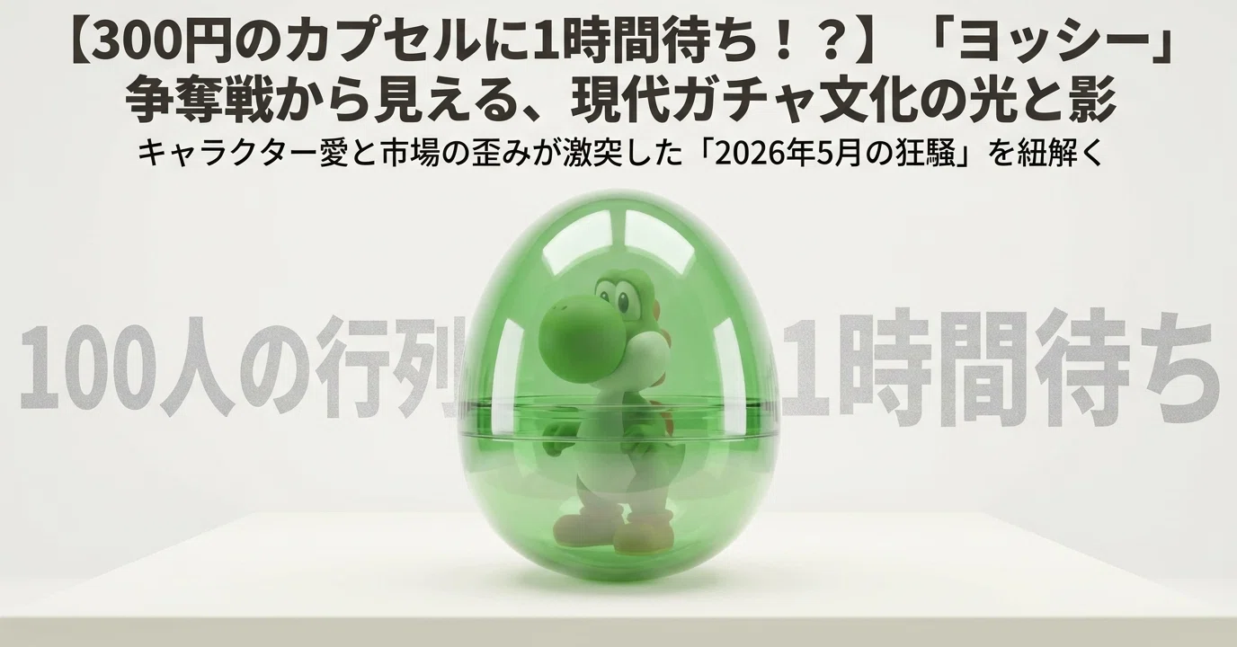 300円のカプセルに1時間待ち！？】「ヨッシー」争奪戦から見える、現代 