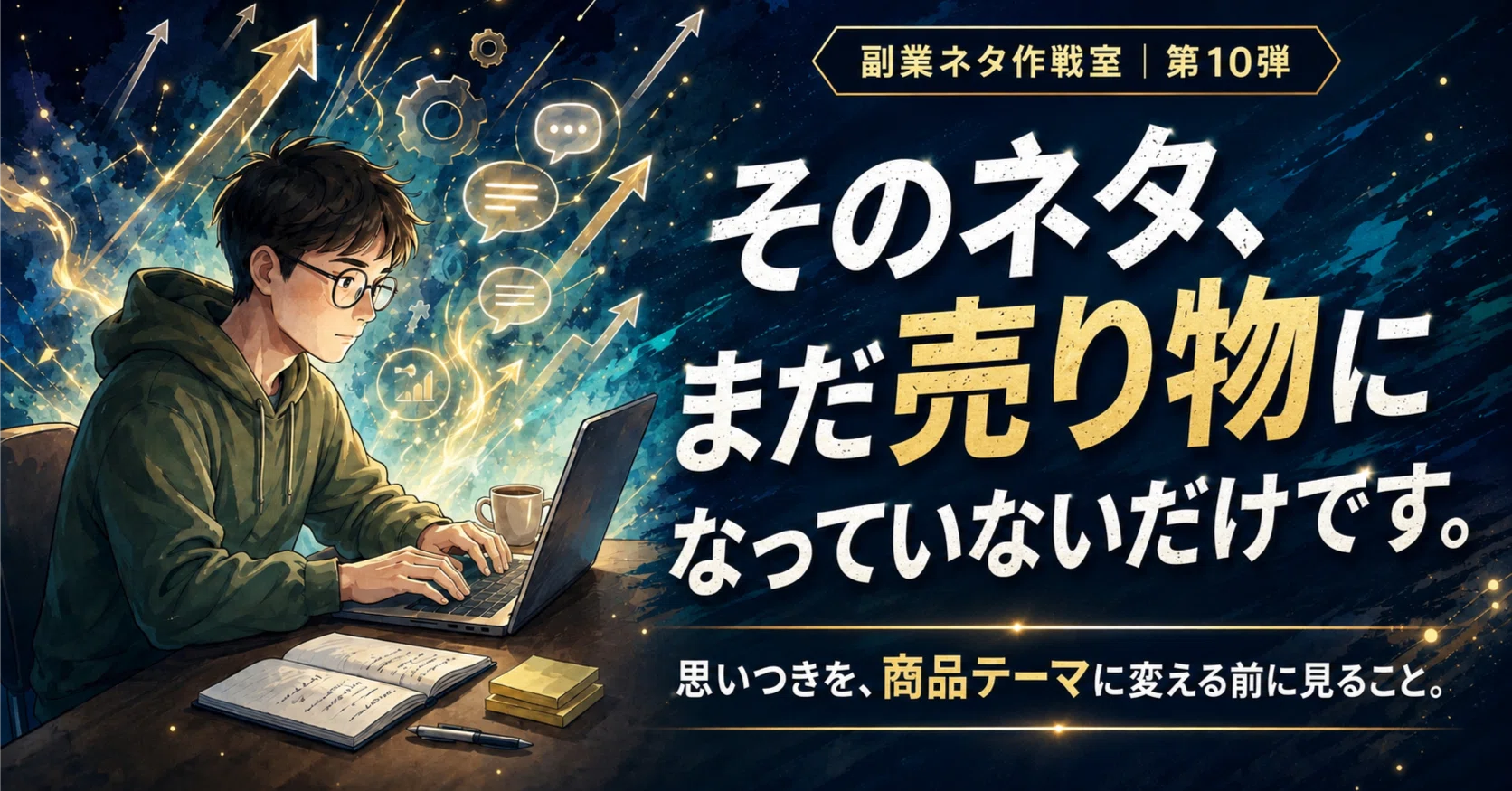 そのネタ、まだ売り物になっていないだけです。｜あおの副業ネタ作戦室 