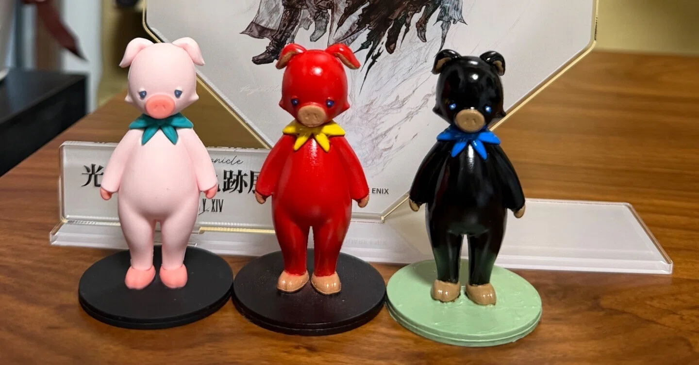 FF14の「着ぐるみラバーマスコット」を秋葉原工作室で塗装した話