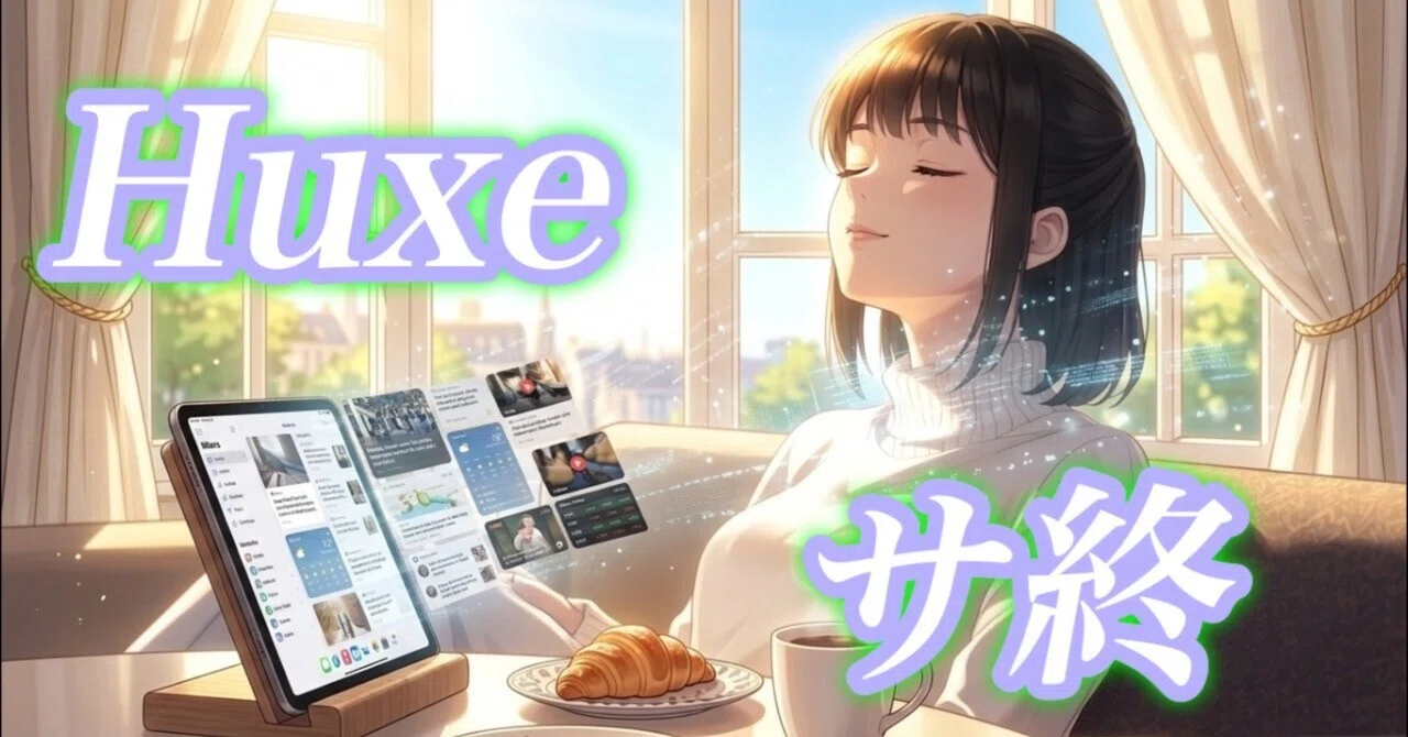 Huxe、突然のサービス終了・・・・|ゆう Huxe、突然のサービス終了・・・・|ゆう