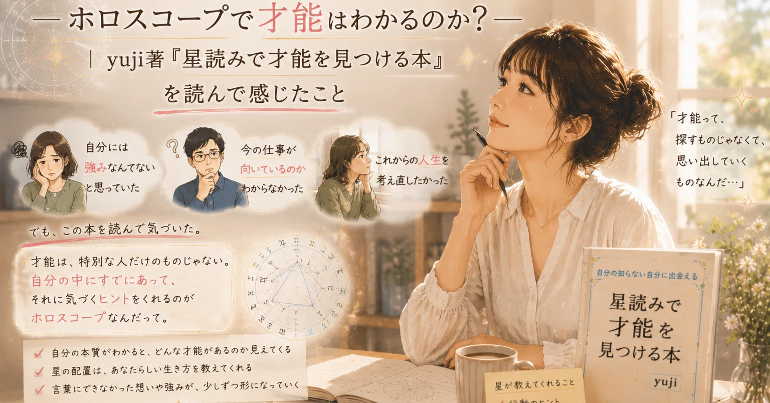 ホロスコープで才能はわかるのか？｜yuji著『星読みで才能を見つける本