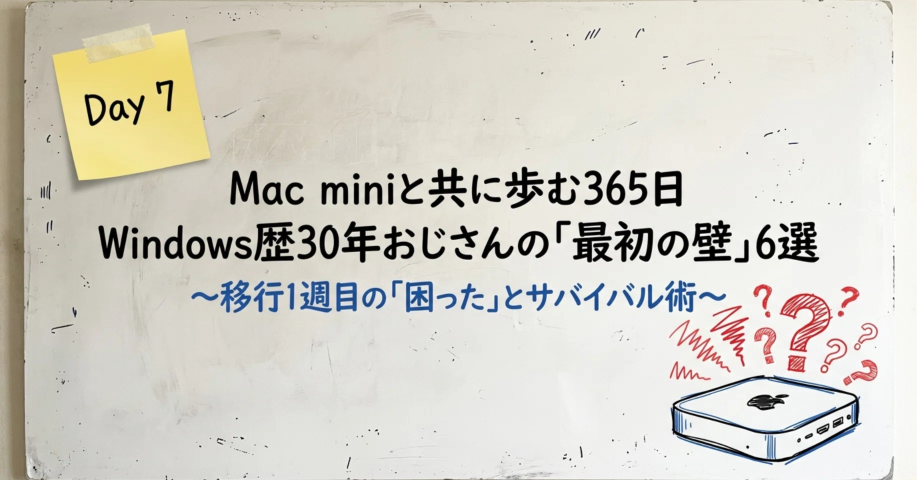 Mac miniと共に歩む365日③ 1週目の「困った」解決法6選｜ぐっち