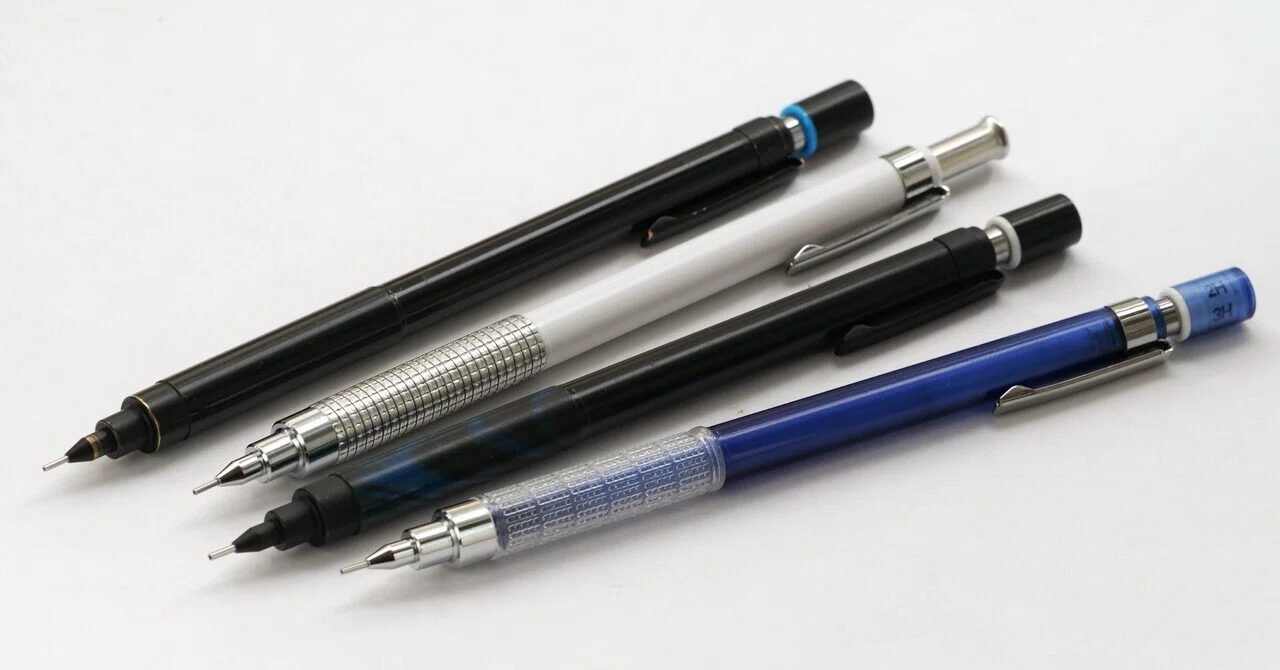 ぺんてる　グラフ1000 カスタムグリップ　特殊格子　& グラフ1000 螺鈿 GRAPH1000 custom grips v2｜翔