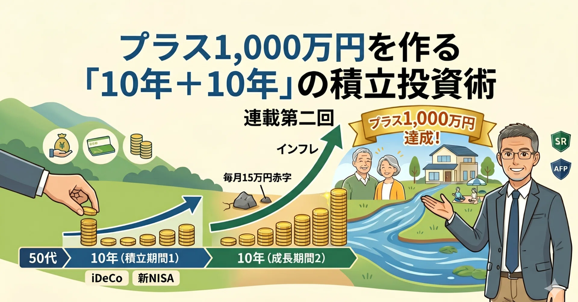50代からの大逆転。プラス1,000万円を作る「10年＋10年」の積立投資術