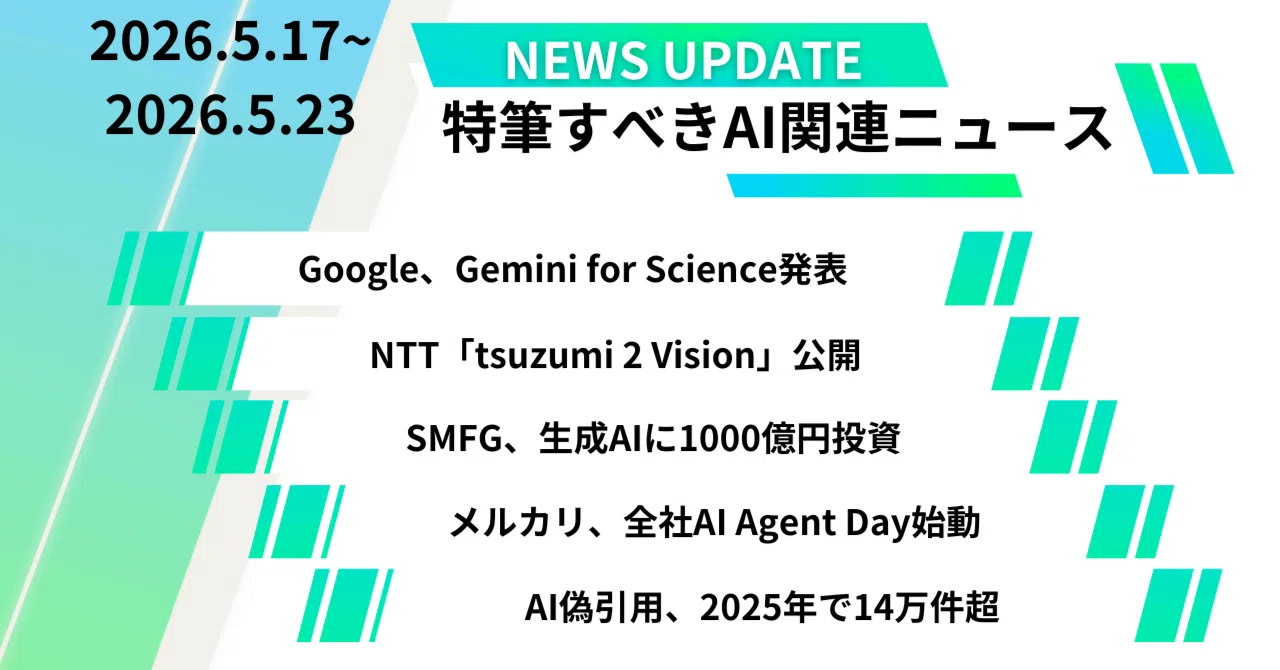 特筆すべきAI関連ニュース(5月17日〜5月23日)｜HIROE