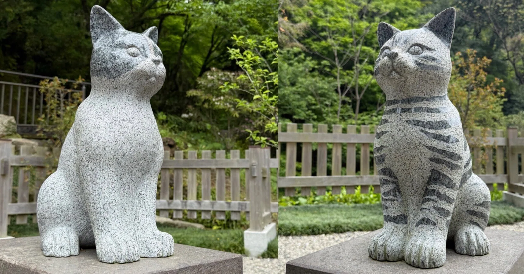 027 猫のお地蔵さん！？ 「仙巌園」の森の中にある猫神社が神秘的だっ