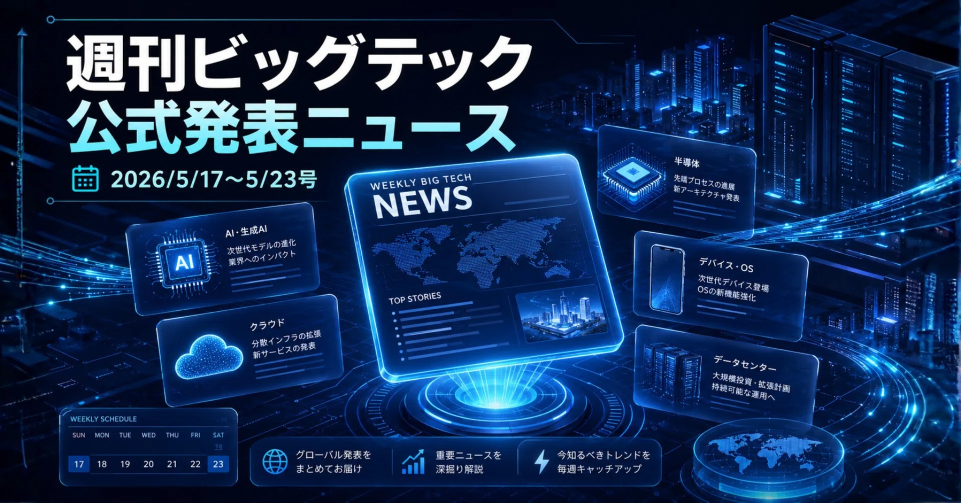週刊ビッグテック公式発表ニュース(2026/5/17〜5/23号)｜Yasuhito Morimoto