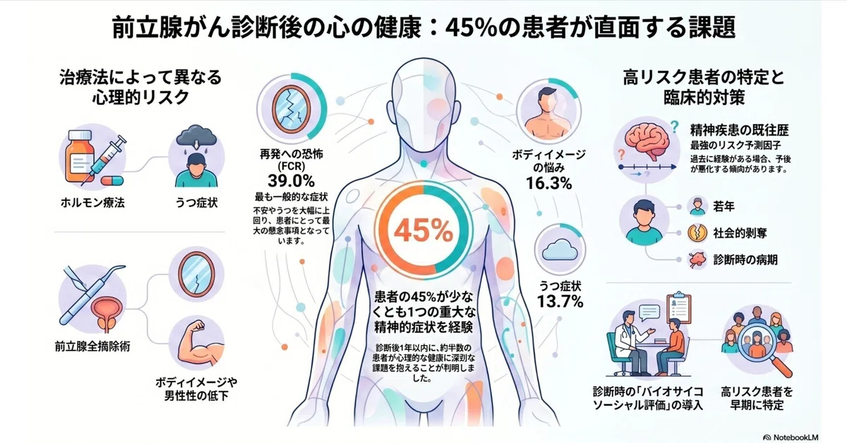 前立腺がん：治療成績や生存率の向上により「がんと共に生きる」患者が