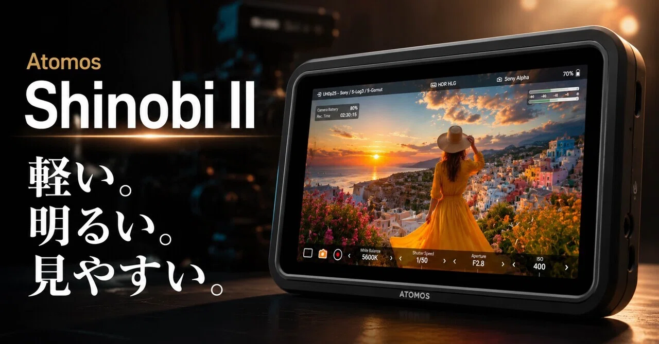 Atomos Shinobi IIは「録画しない人」にこそちょうどいい外部モニター