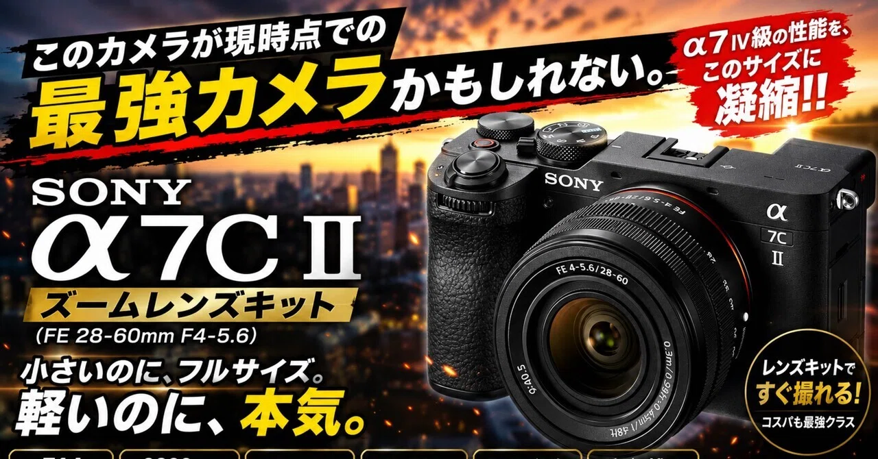 SONY α7C IIが、現時点で“最強カメラ”かもしれない理由｜ma_ko