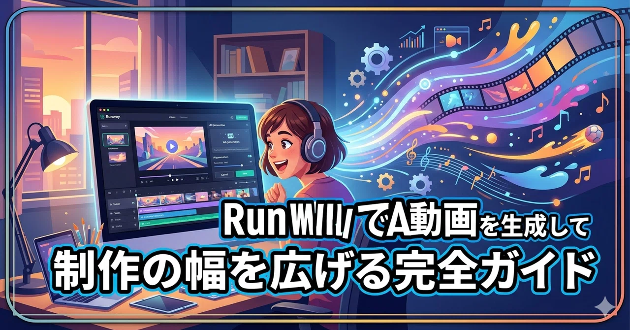 【Runway実践】AIで動画を生成して制作の幅を広げる完全ガイド｜テキスト・画像から動画を作って活かす