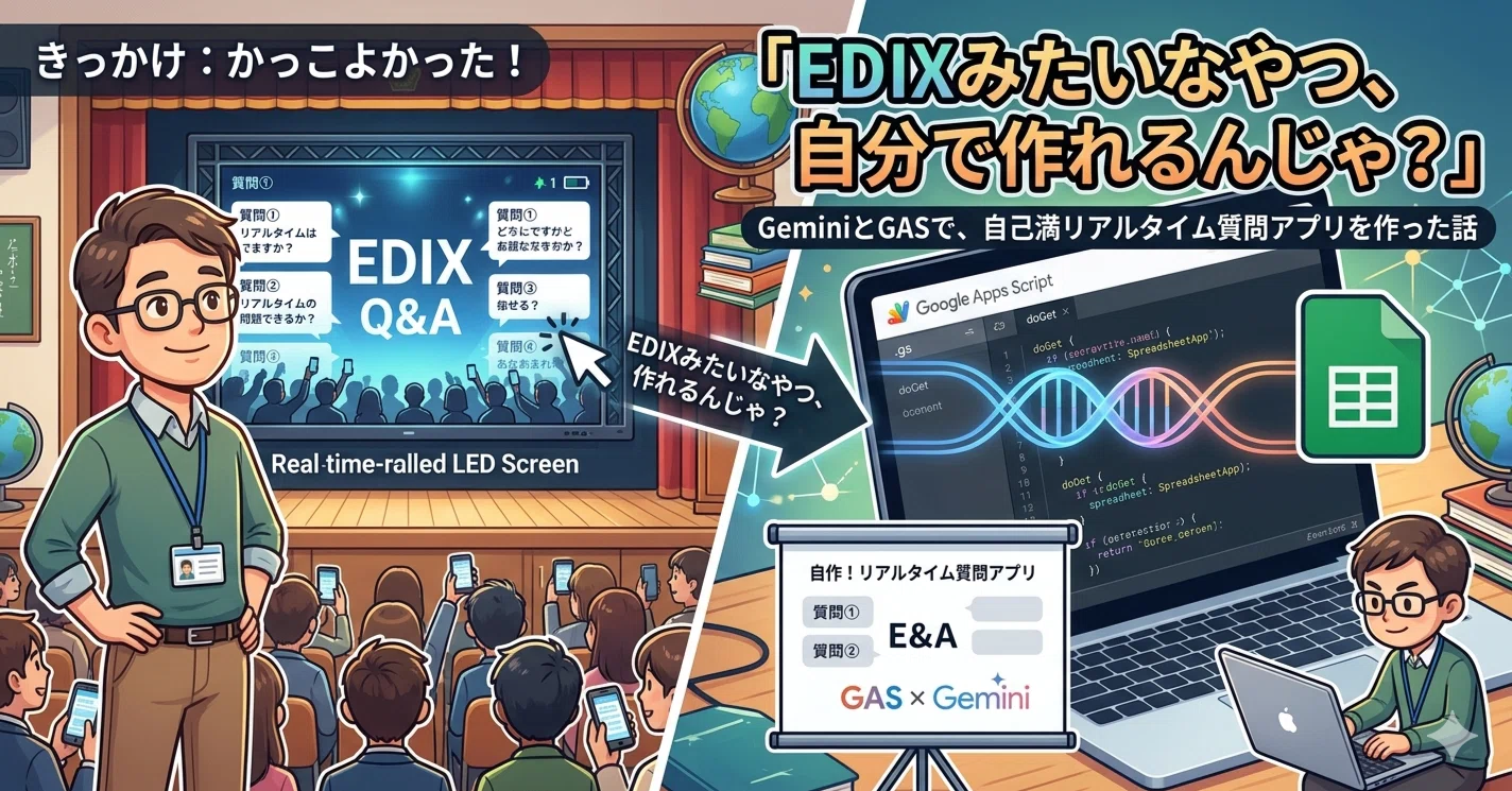 EDIXみたいなやつ、自分で作れるんじゃ？」——GeminiとGASで、自己満