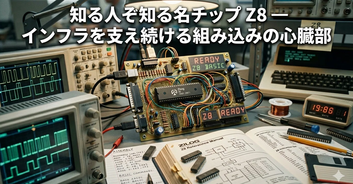 知る人ぞ知る名チップ「Z8」—45年以上インフラを支え続ける組み込みの