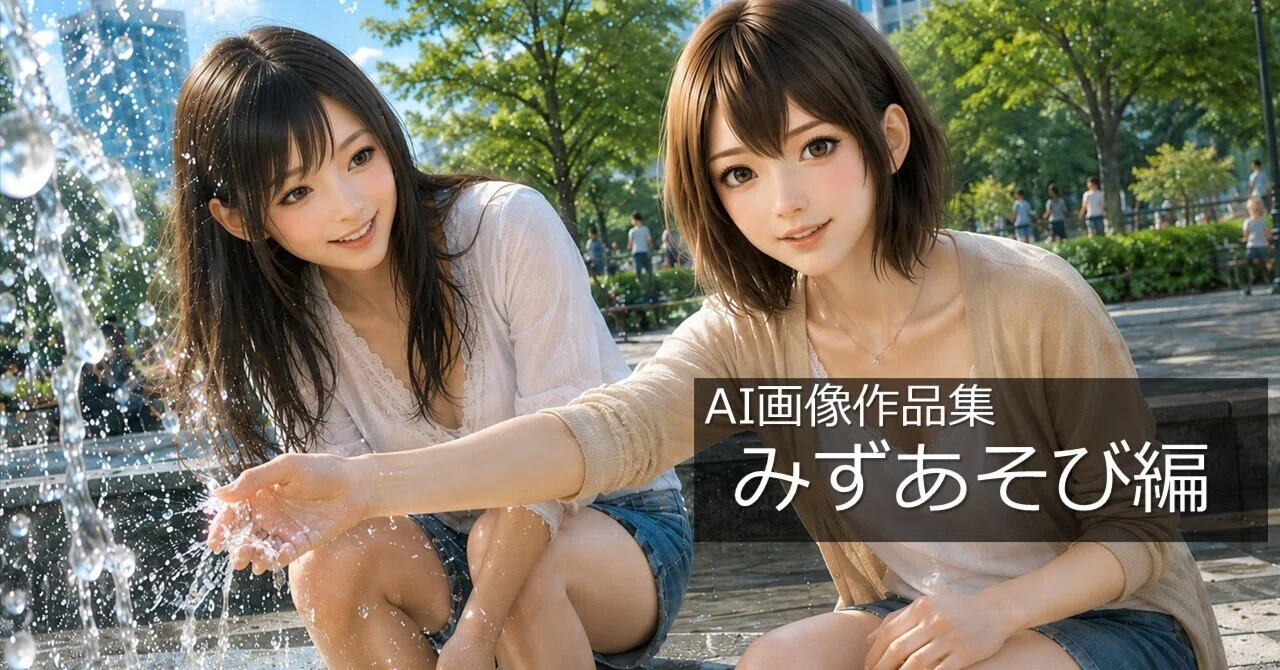AI画像作品集「みずあそび編」｜ならなすお