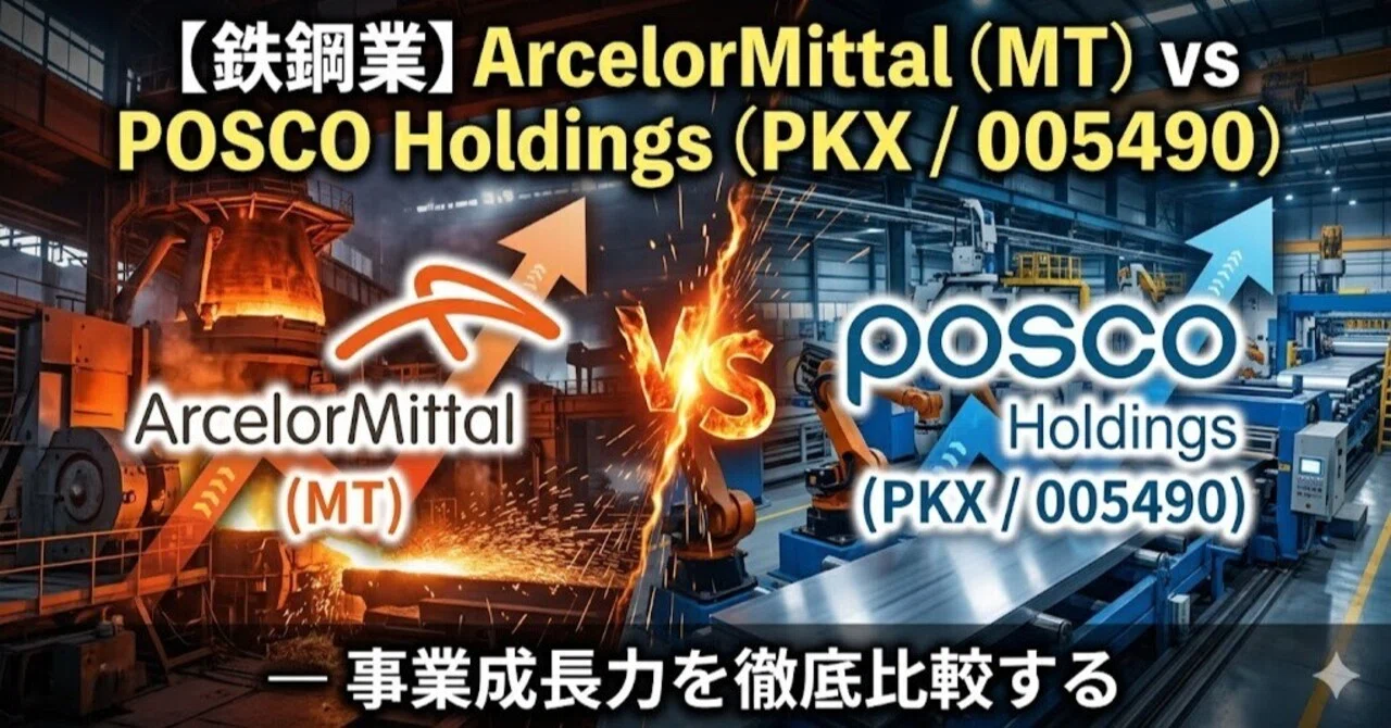 [Steel Industry] ArcelorMittal (MT) vs POSCO Holdings (PKX / 005490 ...
