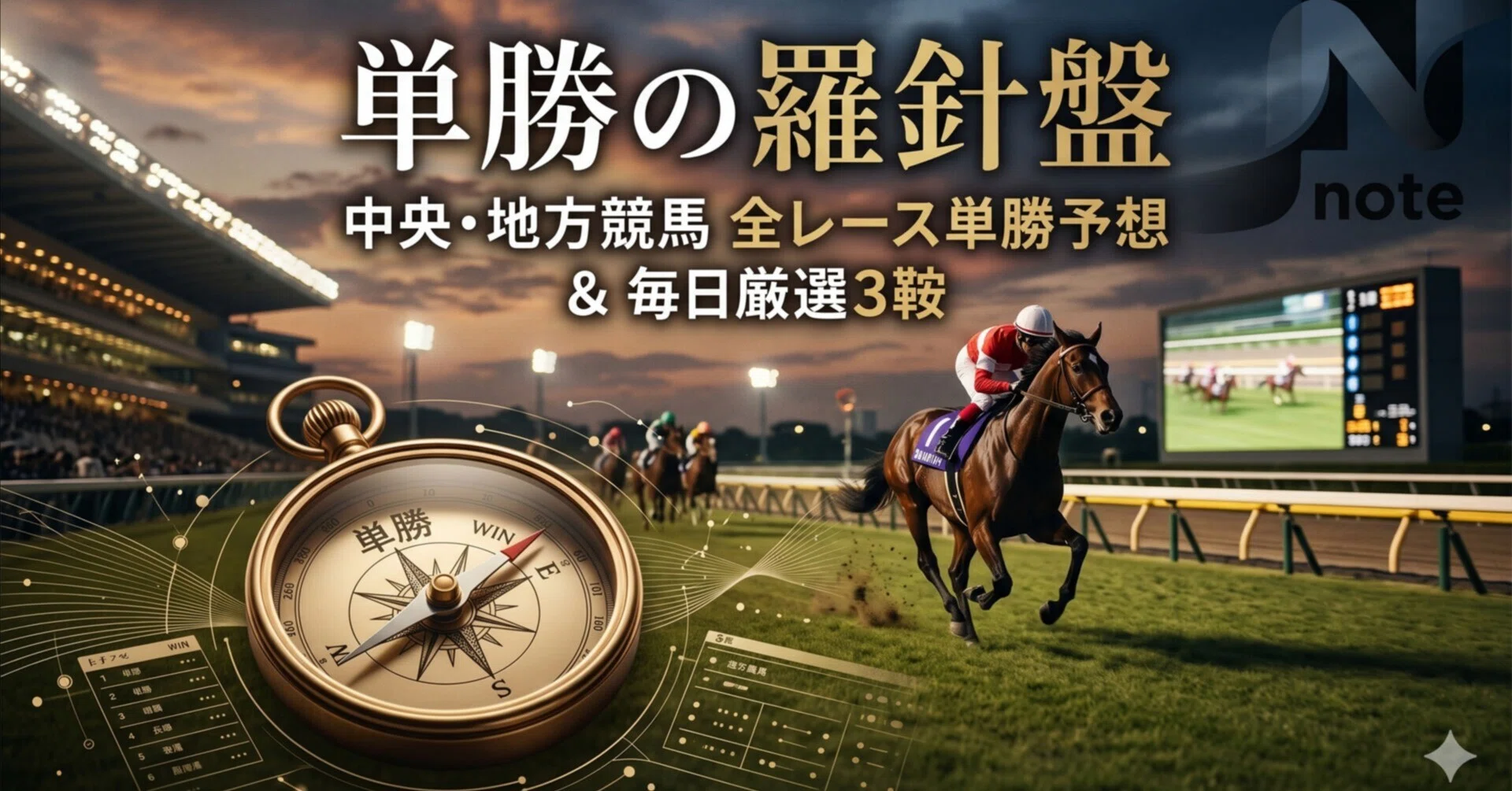 単勝の羅針盤 - 全レース予想＆毎日厳選5鞍
