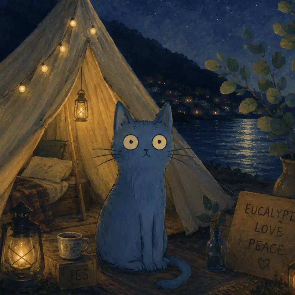 ジェス：静かな青い猫