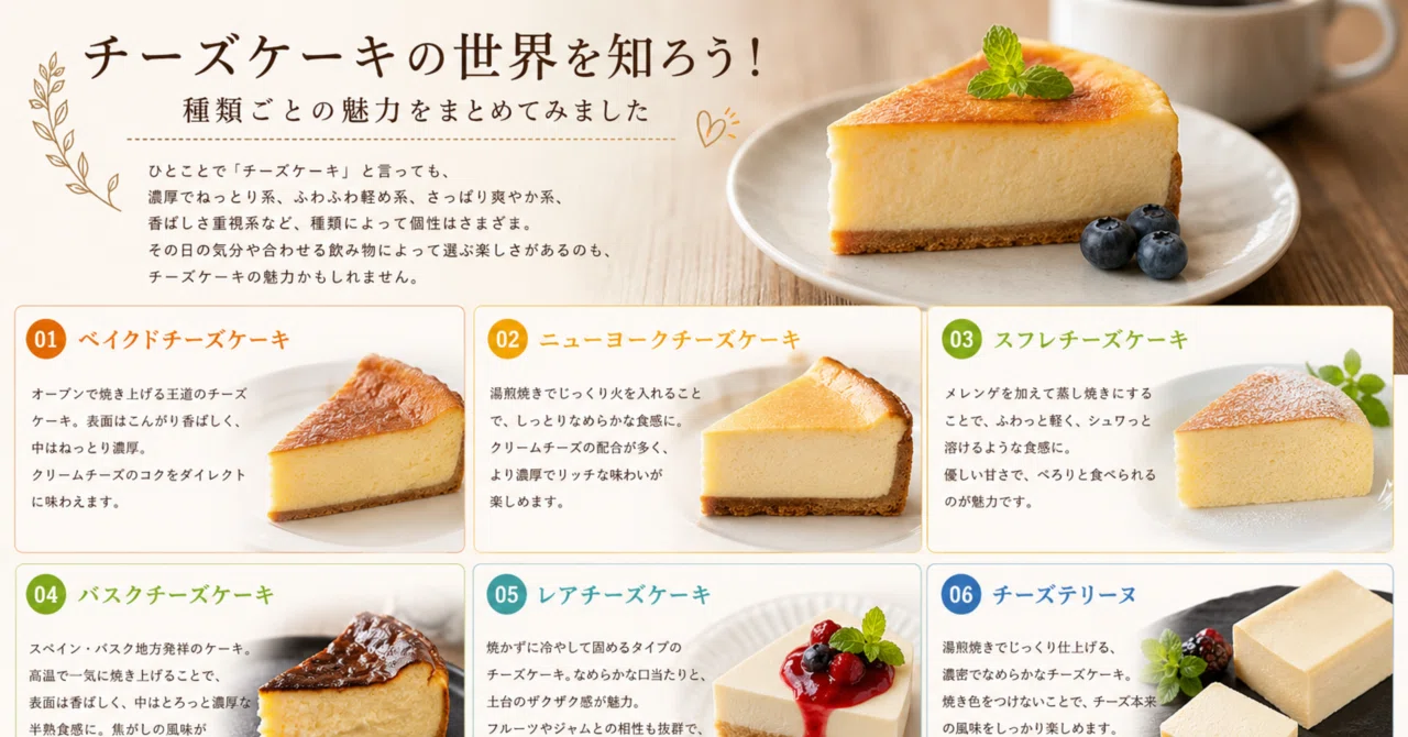 チーズ ケーキ 種類