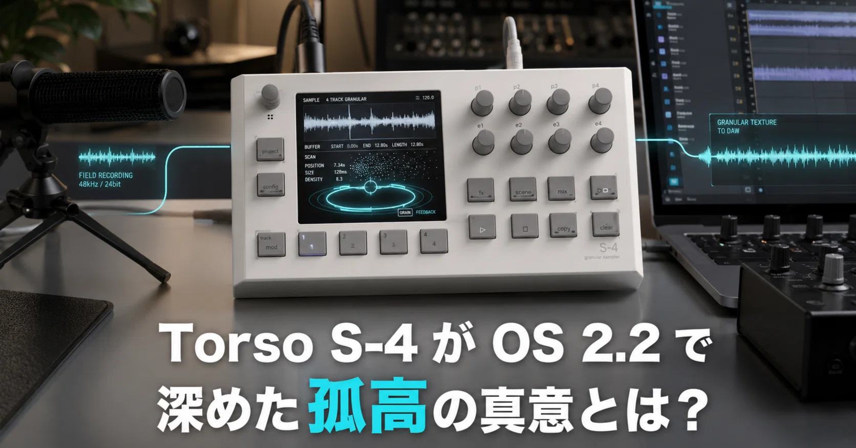 実用的なチョップに背を向け、Torso S-4 が OS 2.2 で深めた孤高の真意