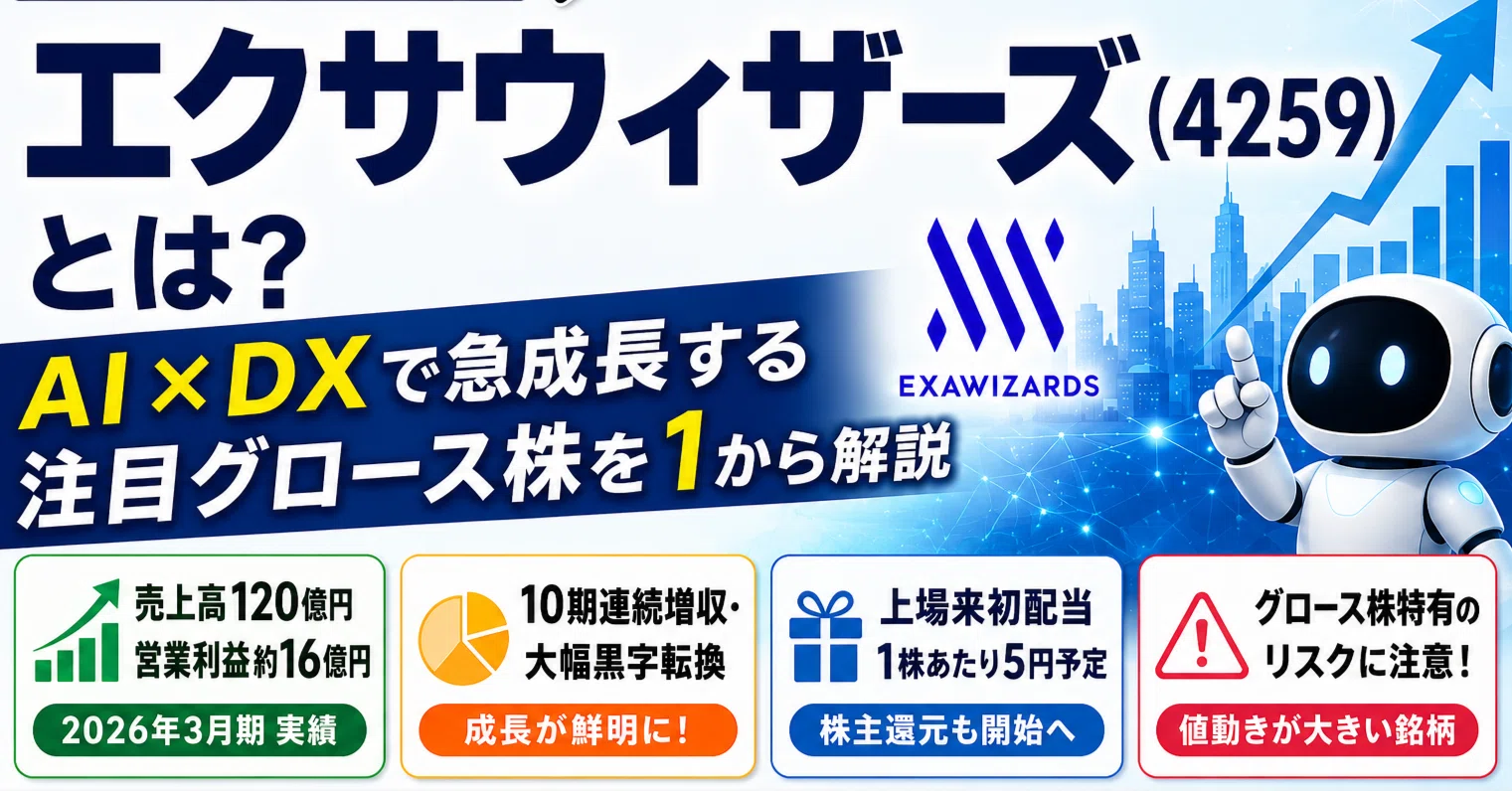 株初心者向け】エクサウィザーズ（4259）とは？生成AI時代の本命候補を