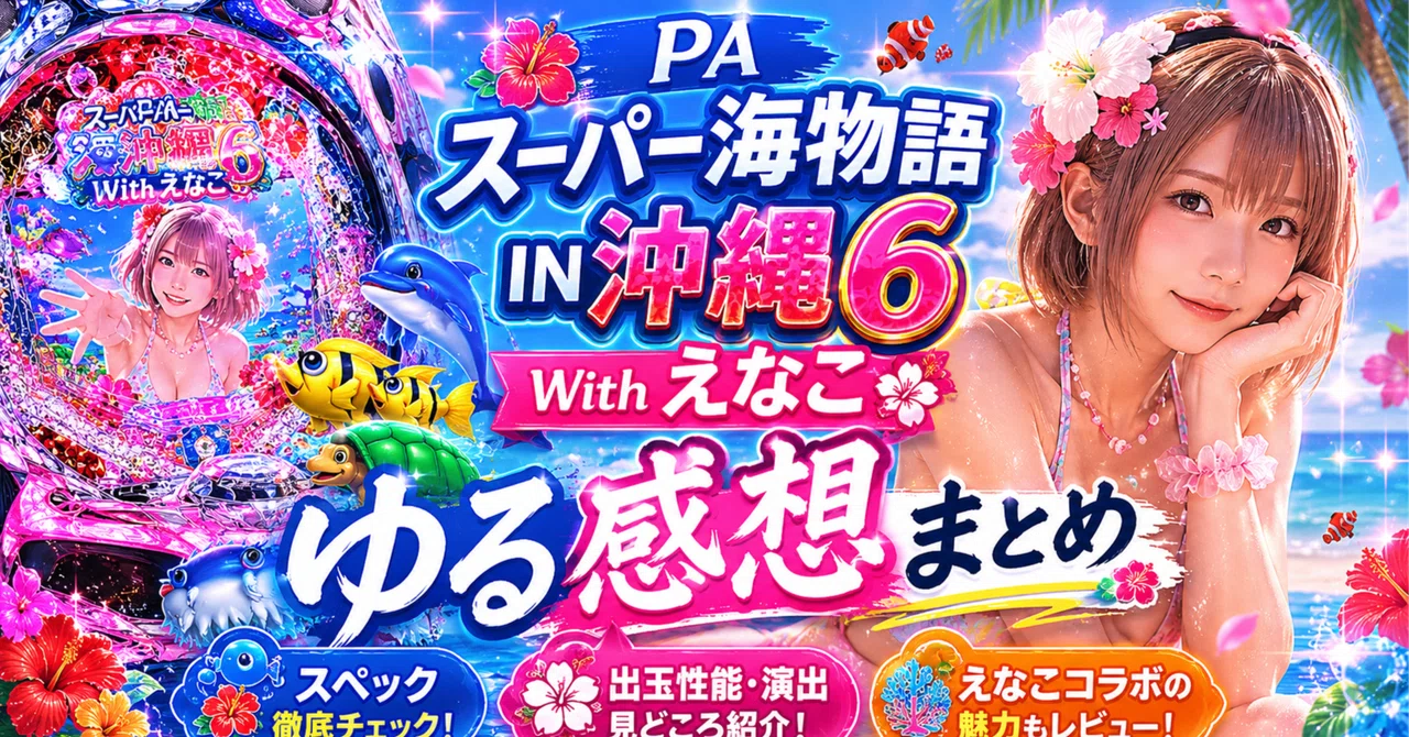 PAスーパー海物語IN沖縄6 Withえなこ、海ファン的にはどうなの？｜ゆいてゃ