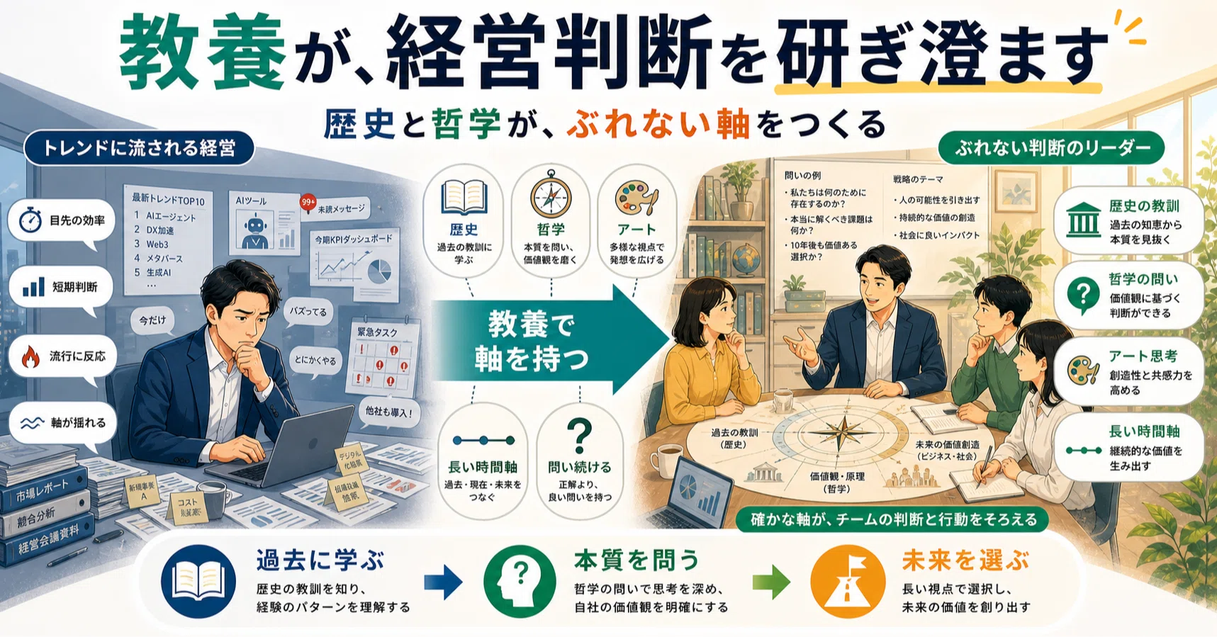 教養が経営判断の軸をつくる｜まめ幸