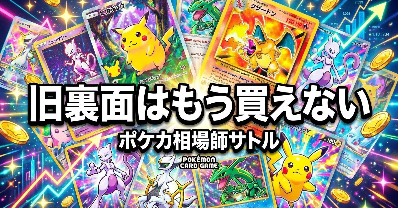 ポケカ 旧裏面はもう買えないのか｜700万円のひかるリザードンが示す