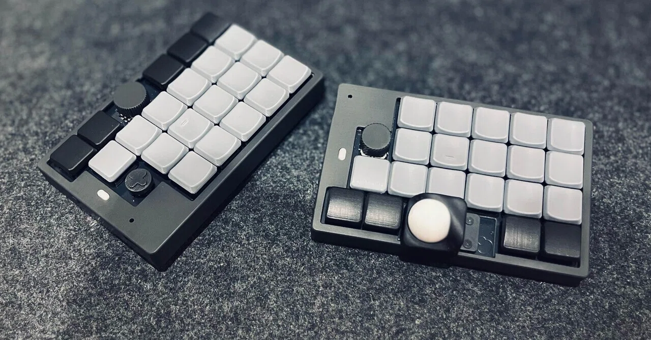 小市民、分割型のキーボード 