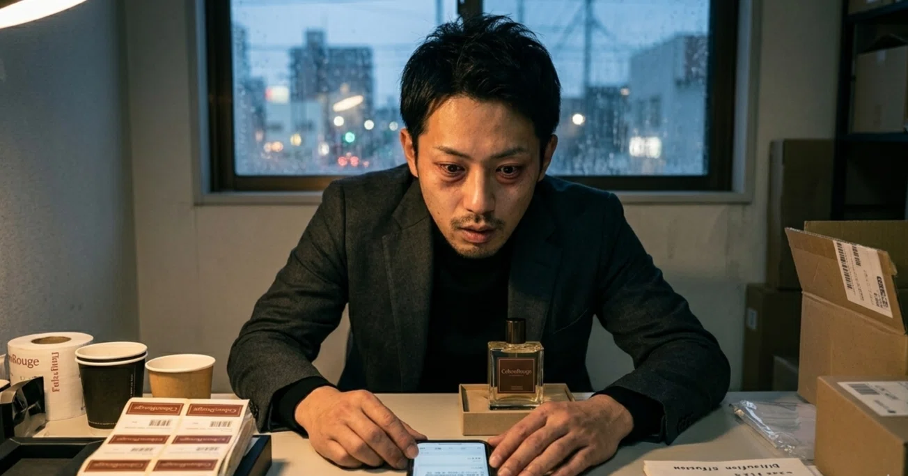 奇跡】寝ずに働いた1週間の終わりに。僕の香水が、1個売れました 