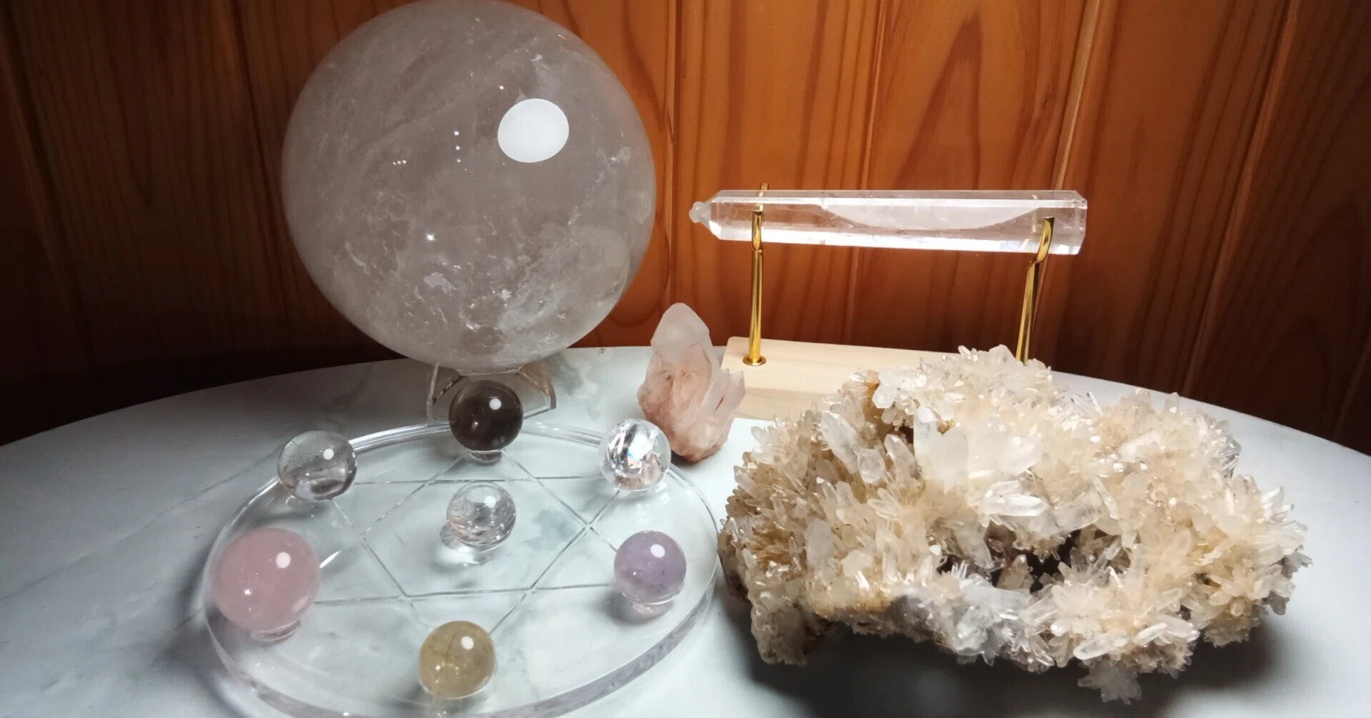 天然石 水晶 天然水晶玉 クリスタル 80mm 2 64寸 700 2586 天然水晶玉 極上