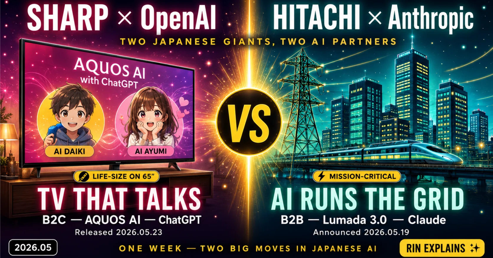 シャープ×OpenAI、日立×Anthropic──日本の老舗メーカーが選んだ「AI