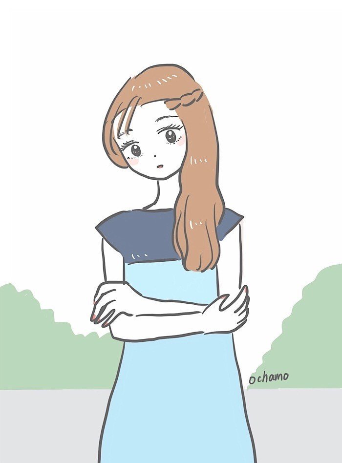 イラストとらくがきの違いって こちらを見つめる女の子ipad絵 おちゃも イラストレーターお仕事募集中 Note