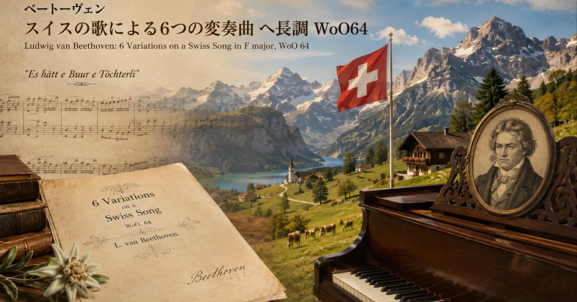 ベｰトｰベン スイスの歌による6つの変奏曲 WoO 64｜diaspora